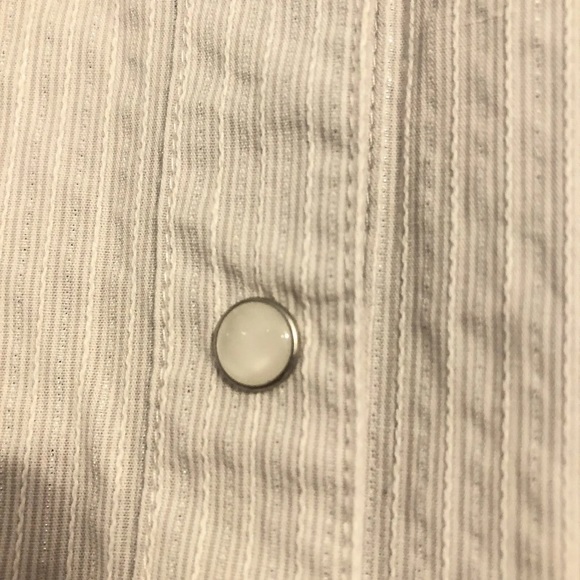 Panhandle Slim size Large 100% cotton pearl snap embellished Western rodeo shirt - Picture 6 of 12